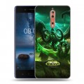 Дизайнерский пластиковый чехол для Nokia 8 World of warcraft