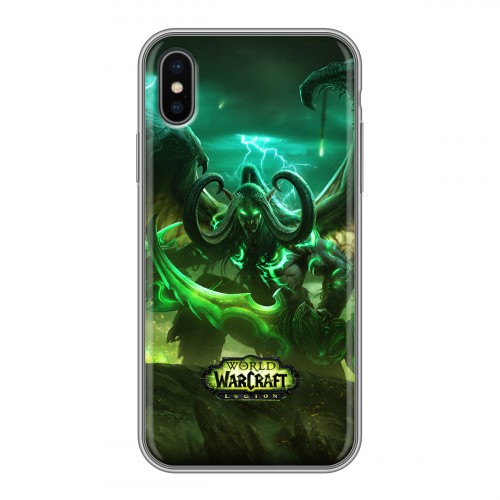 Дизайнерский силиконовый чехол для Iphone x10 World of warcraft