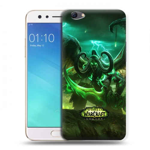 Дизайнерский пластиковый чехол для OPPO F3 World of warcraft