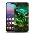 Дизайнерский силиконовый с усиленными углами чехол для Huawei P20 Pro World of warcraft