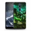 Дизайнерский пластиковый чехол для Nokia 5.1 World of warcraft