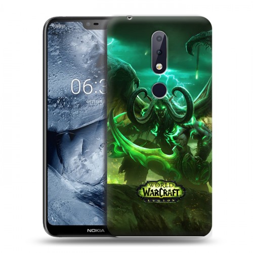 Дизайнерский пластиковый чехол для Nokia 6.1 Plus World of warcraft