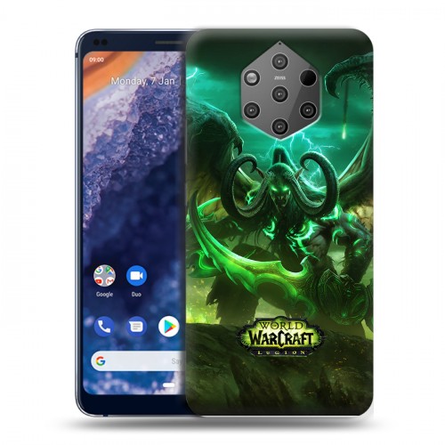 Дизайнерский силиконовый чехол для Nokia 9 PureView World of warcraft