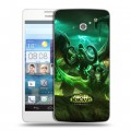 Дизайнерский пластиковый чехол для Huawei Ascend D2 World of warcraft