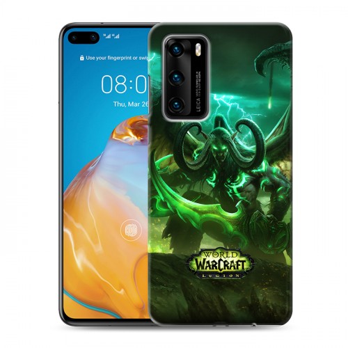 Дизайнерский силиконовый с усиленными углами чехол для Huawei P40 World of warcraft