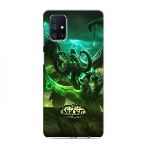 Дизайнерский пластиковый чехол для Samsung Galaxy M51 World of warcraft