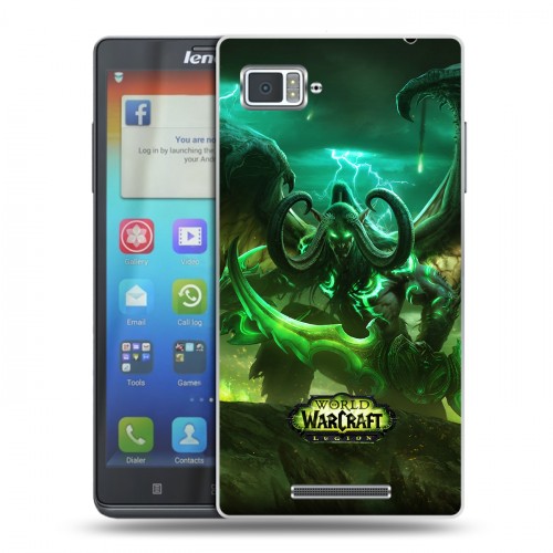 Дизайнерский пластиковый чехол для Lenovo Vibe Z World of warcraft