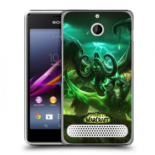 Дизайнерский силиконовый чехол для Sony Xperia E1 World of warcraft