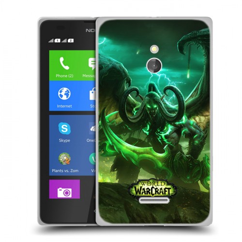 Дизайнерский силиконовый чехол для Nokia XL World of warcraft