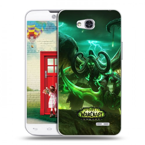 Дизайнерский пластиковый чехол для LG L80 World of warcraft