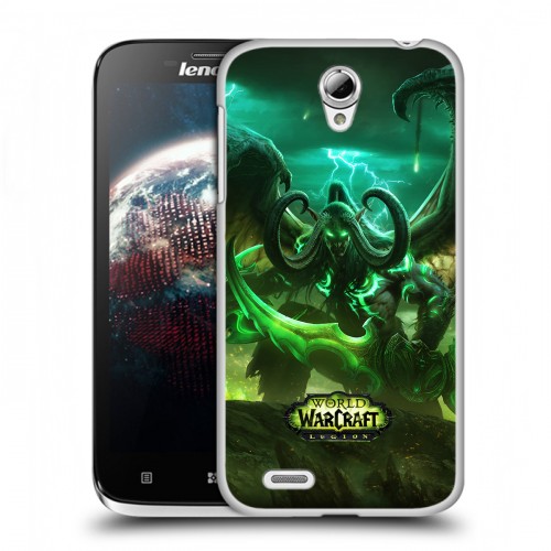 Дизайнерский пластиковый чехол для Lenovo A859 Ideaphone World of warcraft