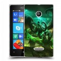 Дизайнерский пластиковый чехол для Microsoft Lumia 435 World of warcraft