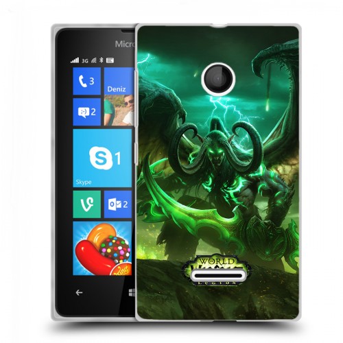 Дизайнерский пластиковый чехол для Microsoft Lumia 435 World of warcraft