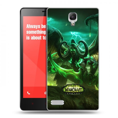 Дизайнерский силиконовый чехол для Xiaomi RedMi Note World of warcraft