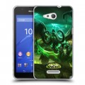 Дизайнерский пластиковый чехол для Sony Xperia E4g World of warcraft