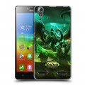 Дизайнерский пластиковый чехол для Lenovo A6000 World of warcraft