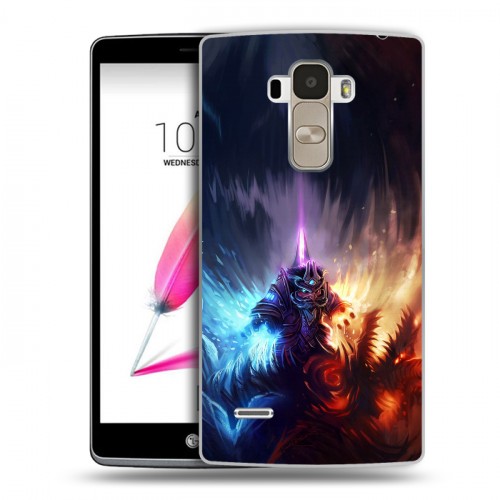 Дизайнерский силиконовый чехол для LG G4 Stylus World of warcraft