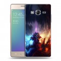 Дизайнерский пластиковый чехол для Samsung Z3 World of warcraft