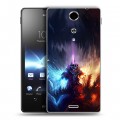 Дизайнерский пластиковый чехол для Sony Xperia TX World of warcraft