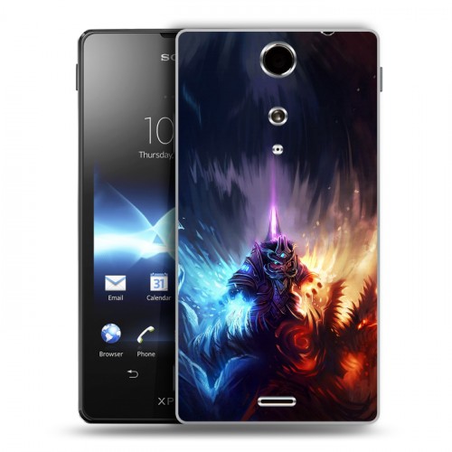 Дизайнерский пластиковый чехол для Sony Xperia TX World of warcraft