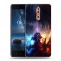 Дизайнерский пластиковый чехол для Nokia 8 World of warcraft