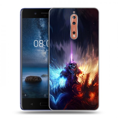 Дизайнерский пластиковый чехол для Nokia 8 World of warcraft