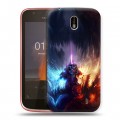 Дизайнерский пластиковый чехол для Nokia 1 World of warcraft