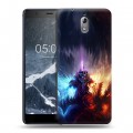 Дизайнерский пластиковый чехол для Nokia 3.1 World of warcraft