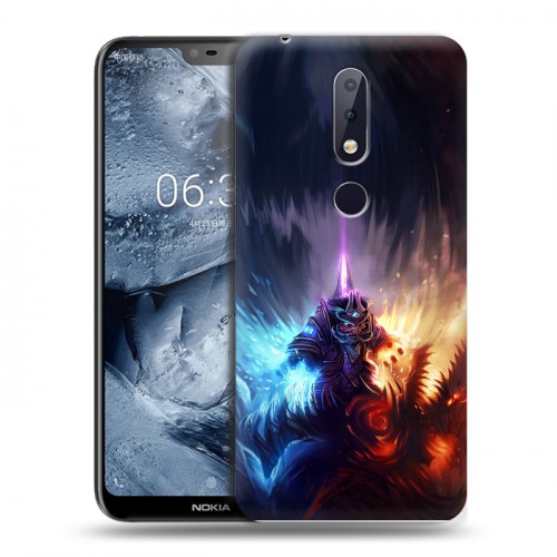 Дизайнерский пластиковый чехол для Nokia 6.1 Plus World of warcraft