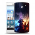 Дизайнерский пластиковый чехол для Huawei Ascend D2 World of warcraft