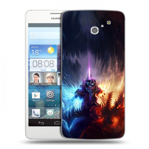 Дизайнерский пластиковый чехол для Huawei Ascend D2 World of warcraft