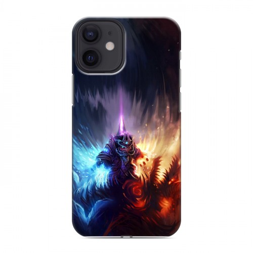 Дизайнерский силиконовый с усиленными углами чехол для Iphone 12 Mini World of warcraft