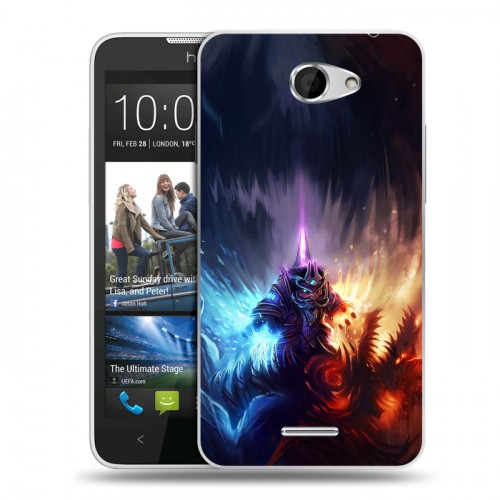 Дизайнерский пластиковый чехол для HTC Desire 516 World of warcraft