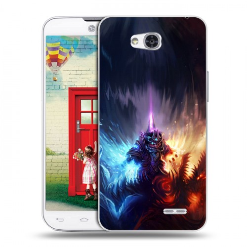 Дизайнерский пластиковый чехол для LG L80 World of warcraft