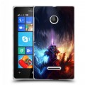 Дизайнерский пластиковый чехол для Microsoft Lumia 435 World of warcraft