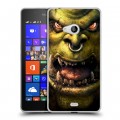 Дизайнерский пластиковый чехол для Microsoft Lumia 540 World of warcraft