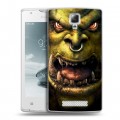 Дизайнерский пластиковый чехол для Lenovo A1000 World of warcraft