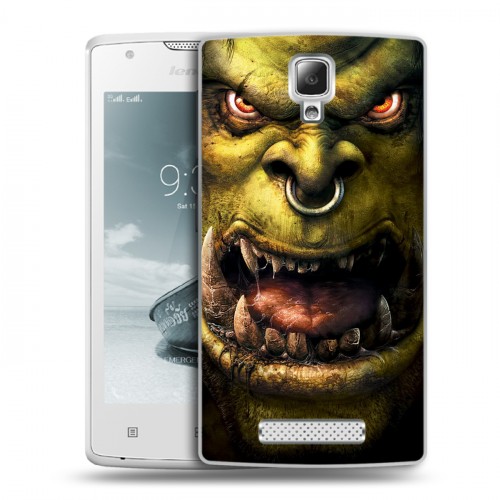 Дизайнерский пластиковый чехол для Lenovo A1000 World of warcraft