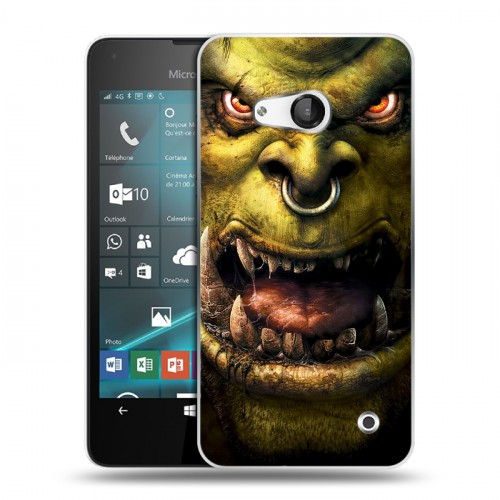 Дизайнерский пластиковый чехол для Microsoft Lumia 550 World of warcraft