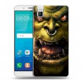 Дизайнерский пластиковый чехол для Huawei ShotX World of warcraft