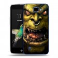 Дизайнерский пластиковый чехол для LG K4 World of warcraft