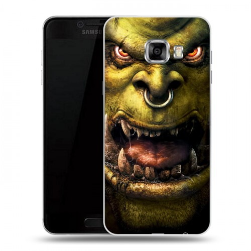 Дизайнерский пластиковый чехол для Samsung Galaxy C5 World of warcraft