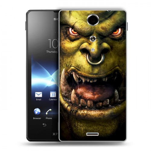 Дизайнерский пластиковый чехол для Sony Xperia TX World of warcraft