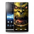 Дизайнерский пластиковый чехол для Sony Xperia S World of warcraft