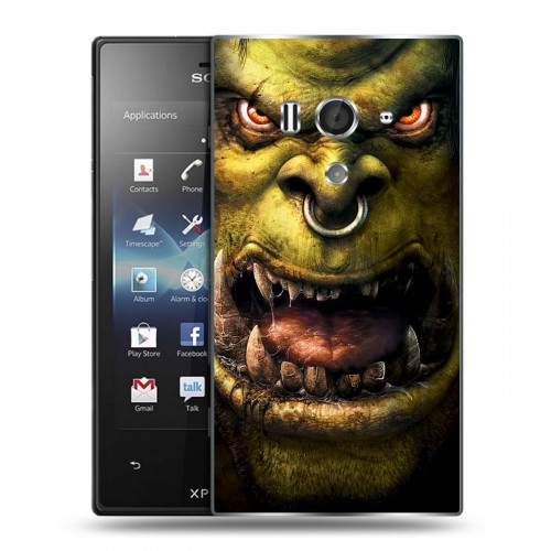 Дизайнерский пластиковый чехол для Sony Xperia acro S World of warcraft