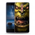 Дизайнерский пластиковый чехол для Nokia 8 World of warcraft