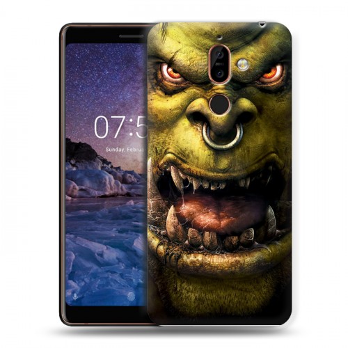 Дизайнерский пластиковый чехол для Nokia 7 Plus World of warcraft