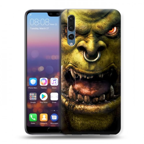 Дизайнерский силиконовый с усиленными углами чехол для Huawei P20 Pro World of warcraft