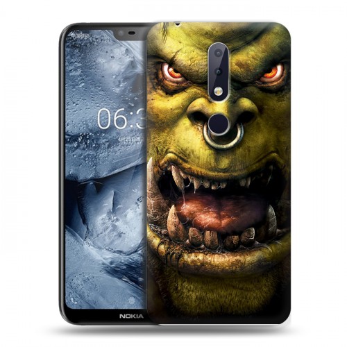 Дизайнерский пластиковый чехол для Nokia 6.1 Plus World of warcraft