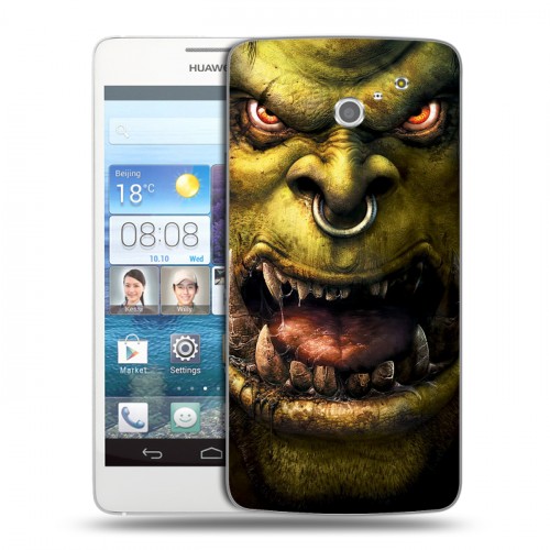 Дизайнерский пластиковый чехол для Huawei Ascend D2 World of warcraft